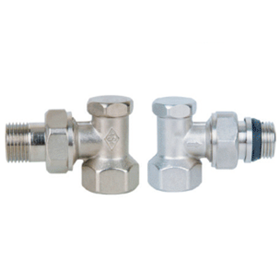 ANGLE RADIATOR VALVE (CHROME PLATED)