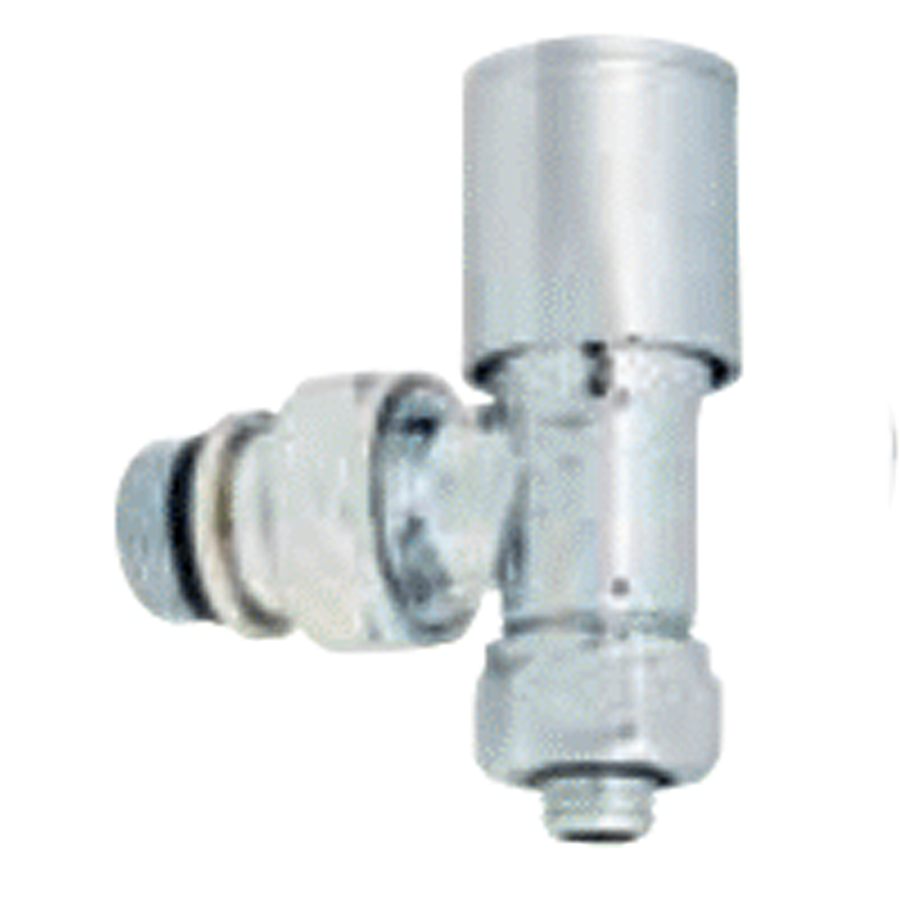 LUX ANGLE PEX CONNECTION RADIATOR VALVE (NICKEL)