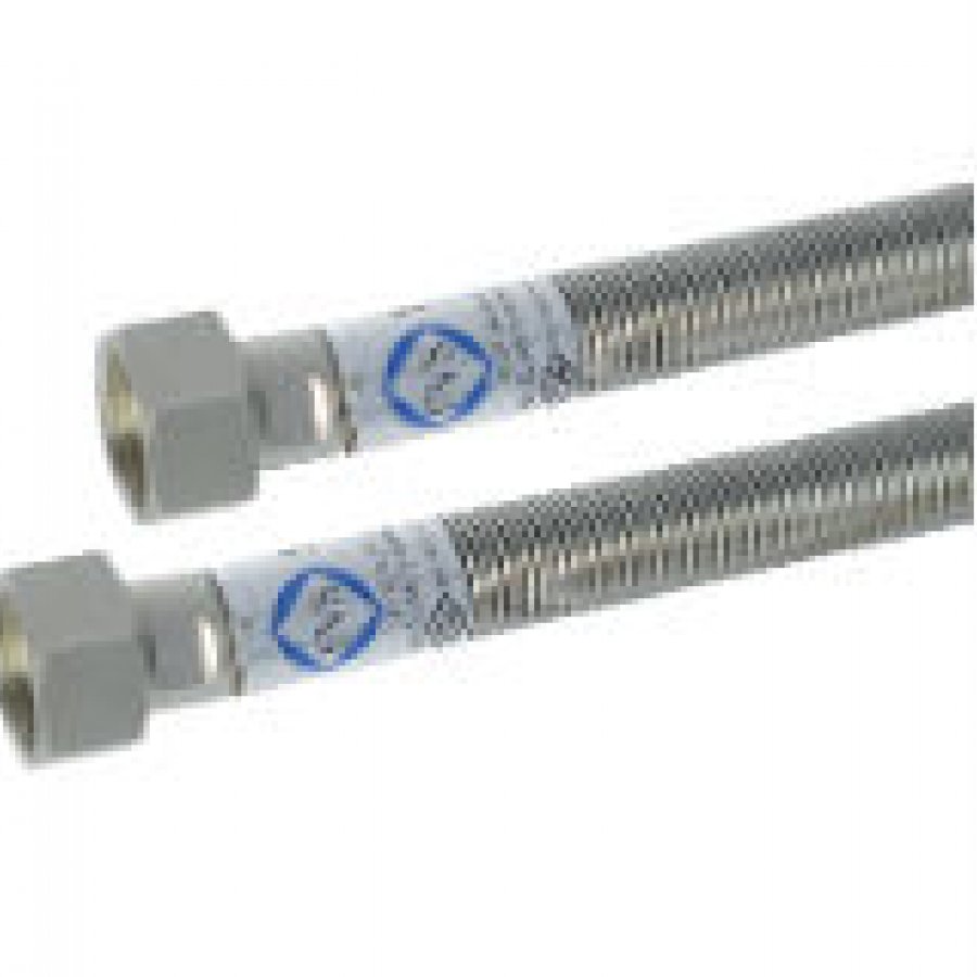 1/2 EXTENDED GAS FLEXI (CONNECTOR / NIPPLE) STAINLESS GROUP-37