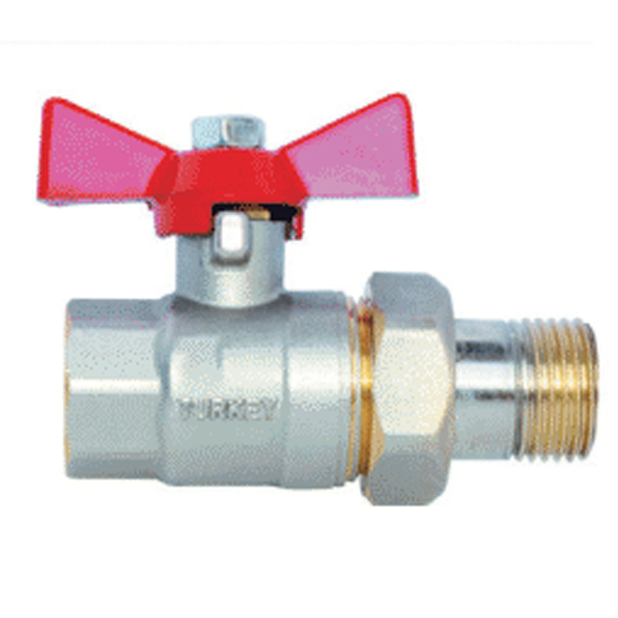 BUTTERFLY BALL VALVE /WITH UNION