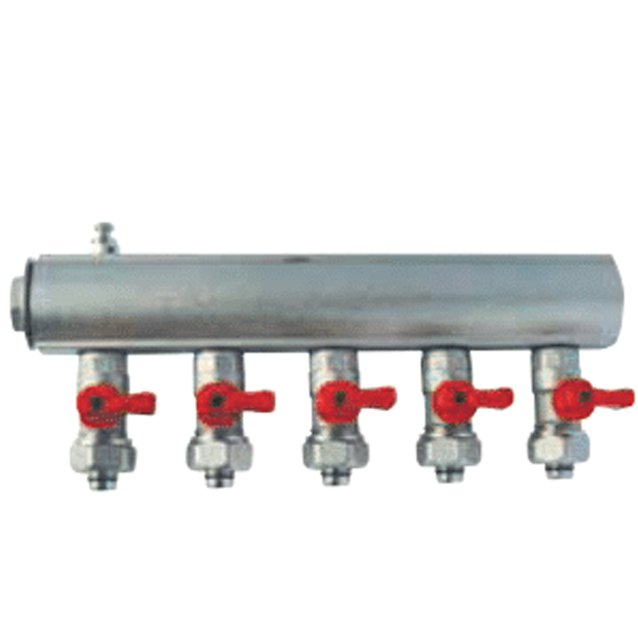 11/4 DISTRIBUTION MANIFOLD WITH MINI BALL VALVE ASSEMBLED / 16X2